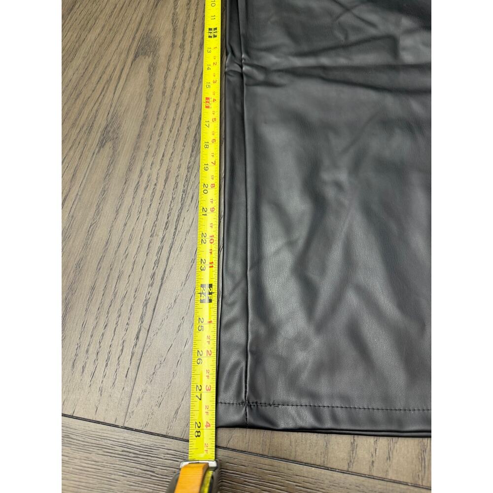 Faux Leather Wide Leg Pants Black XL (See Measurements) - Picture 9 of 9